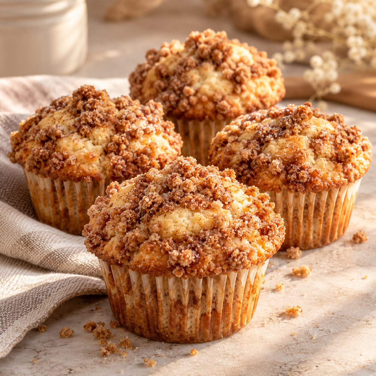 Sourdough Coffee Cake Muffins